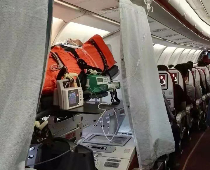 苏州跨国医疗包机、航空担架